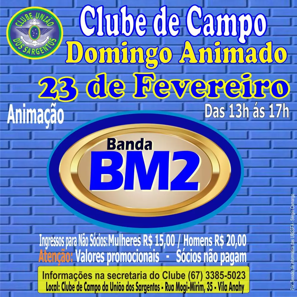 Domingo Animado no Clube de Campo 23/02/2025